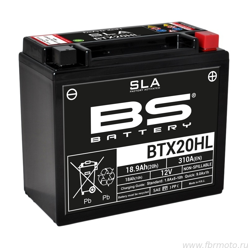  BS Battery BTX20HL SLA