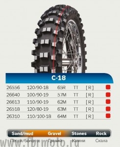Mitas 100/90-19 57M TT C-18 Super Light