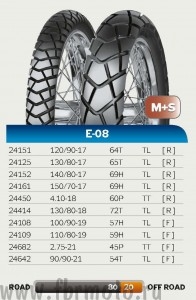 Mitas 100/90-19 57H TL E-08