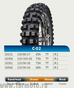 Mitas 120/90-19 66N TT C-02