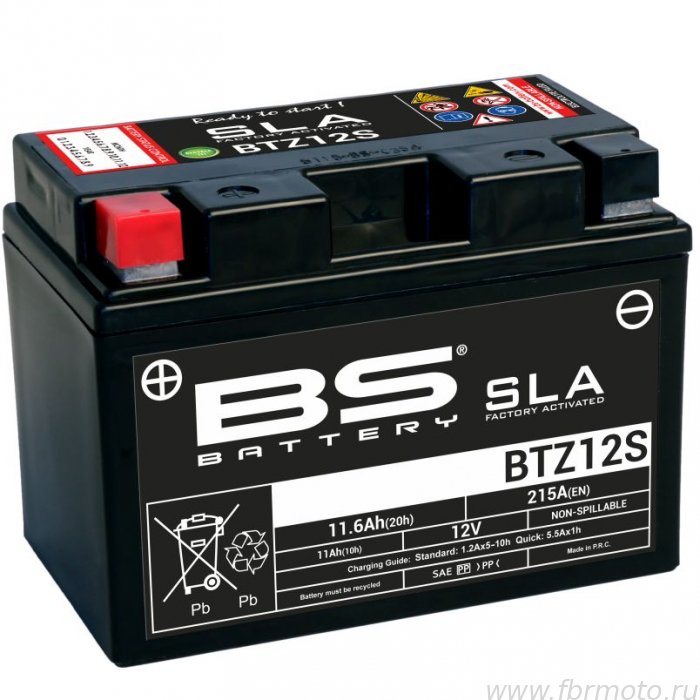  BS Battery BTZ12S SLA 