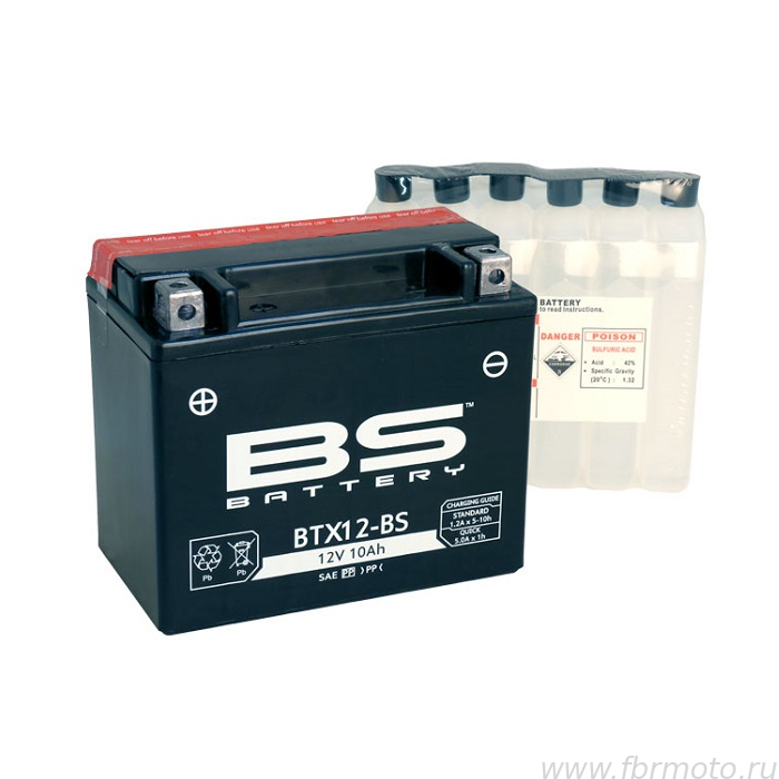  BS Battery BTX12-BS AGM (YTX12-BS)