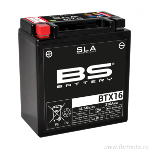  BS Battery BTX16 SLA 