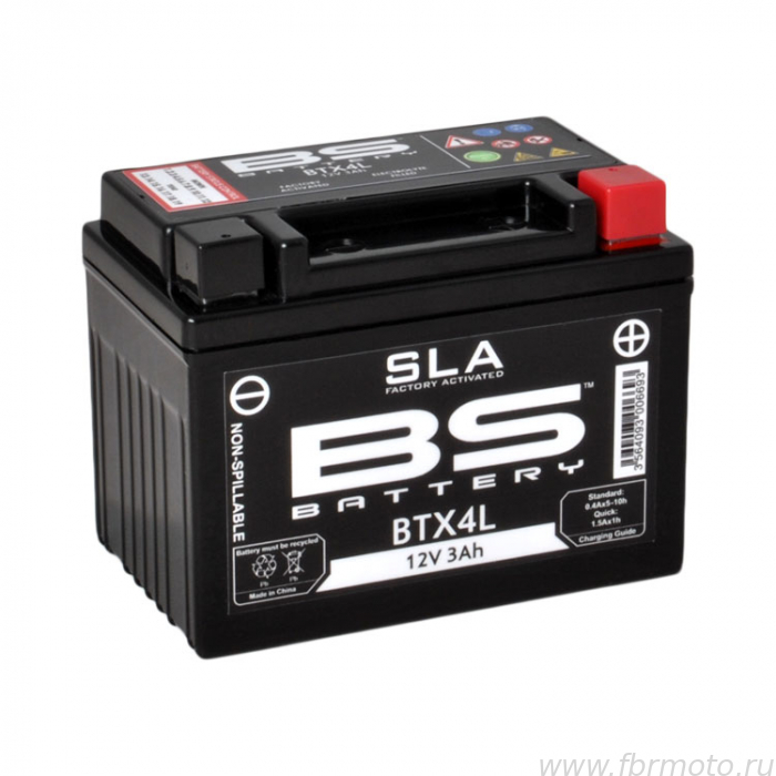  BS Battery BTX4L SLA (YTX4L/YTZ5SL)