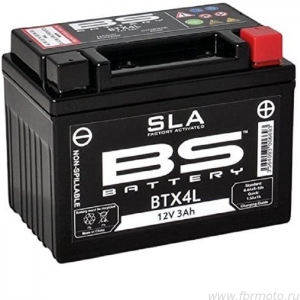  BS Battery BTX4L SLA (YTX4L/YTZ5SL)