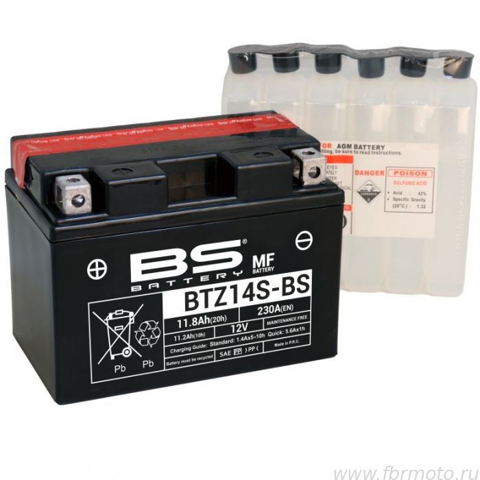  BS Battery BTZ14S-BS AGM (YTZ14S)
