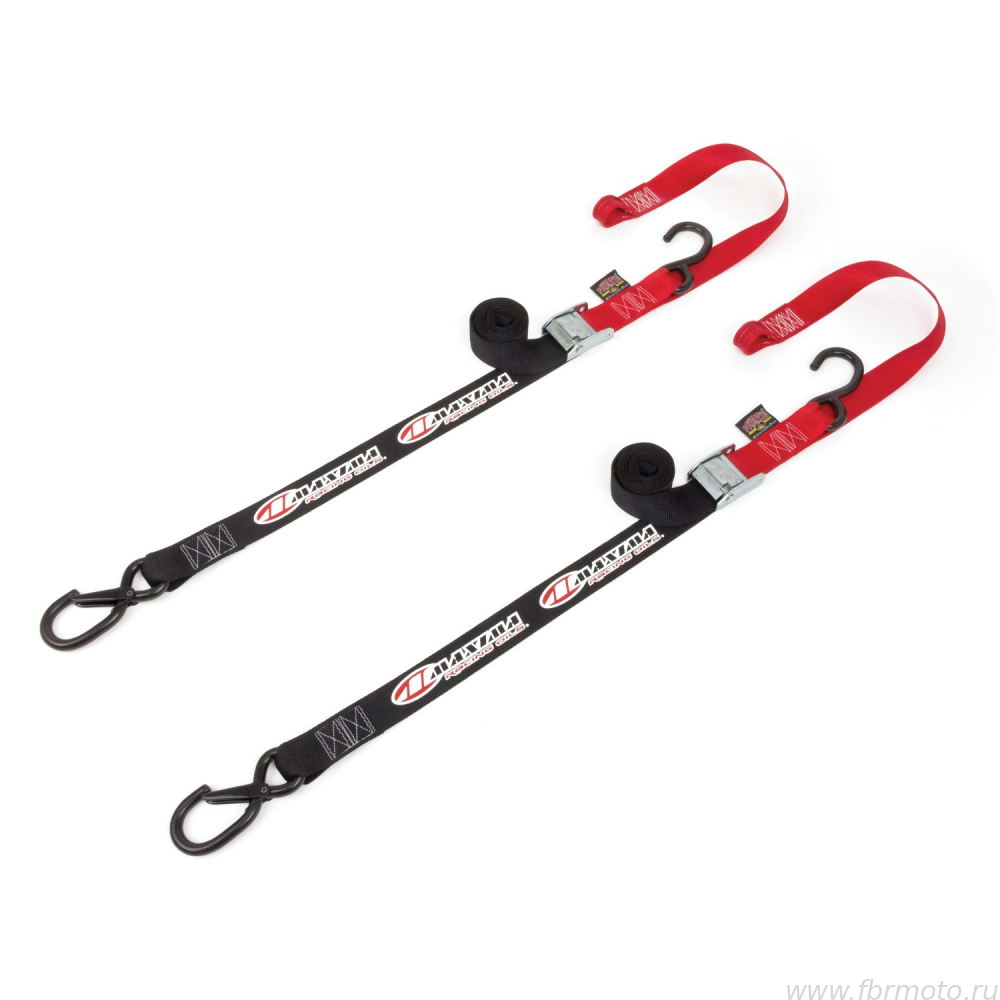  Maxima Tie Downs Latch Hook Bike 2 Pack Red