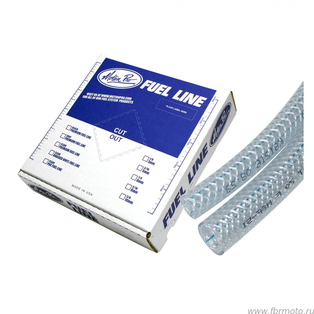   8 (5/16) Motion Pro Braided Vinyl Fuel Line 12-0011